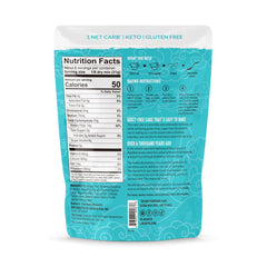 Lakanto cake mix ingredients bowl highlights almond flour and monk fruit sweetness