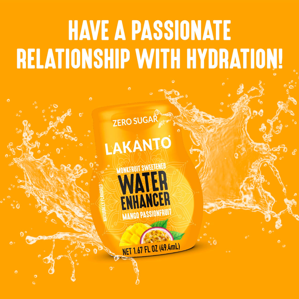 Lakanto Mango Passionfruit label close-up highlighting fruity flavor