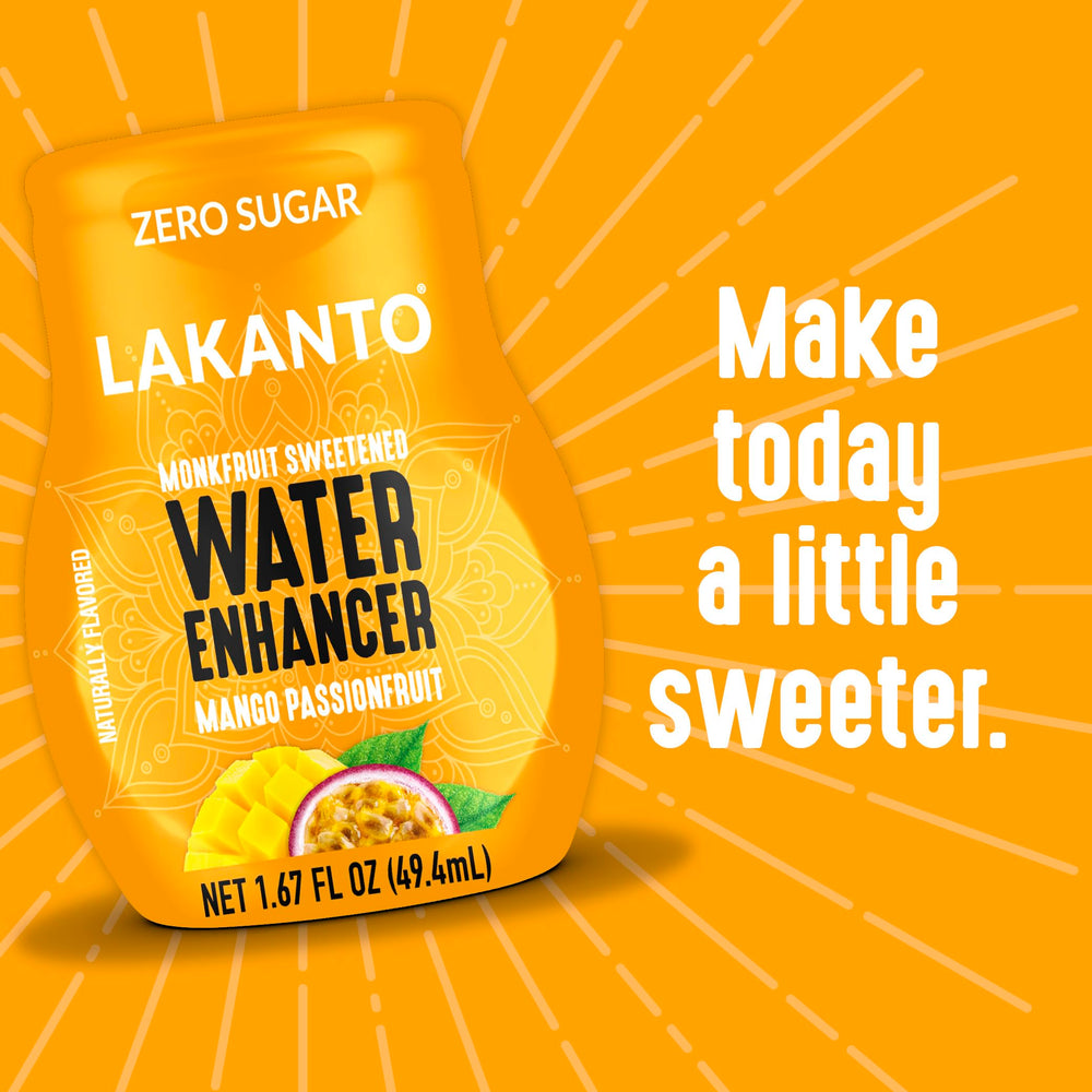 Packaging display of Lakanto Sugar Free Water Enhancer 1.67 fl oz