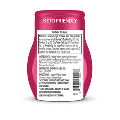 Lakanto water enhancer Berry Pomegranate being poured into a glass