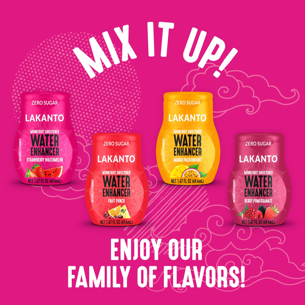 Lakanto Water Enhancer on-the-go setup offers convenient flavor anywhere.