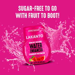 Lakanto Water Enhancer travel bottle ready for on-the-go flavor.