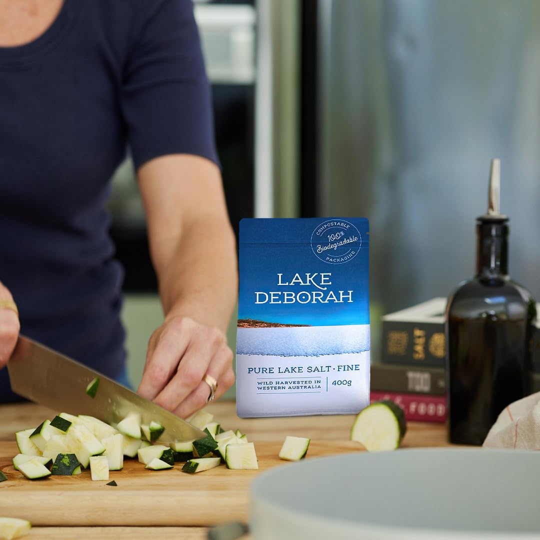 Lake Deborah compostable packaging communicates eco-friendly materials and waste reduction
