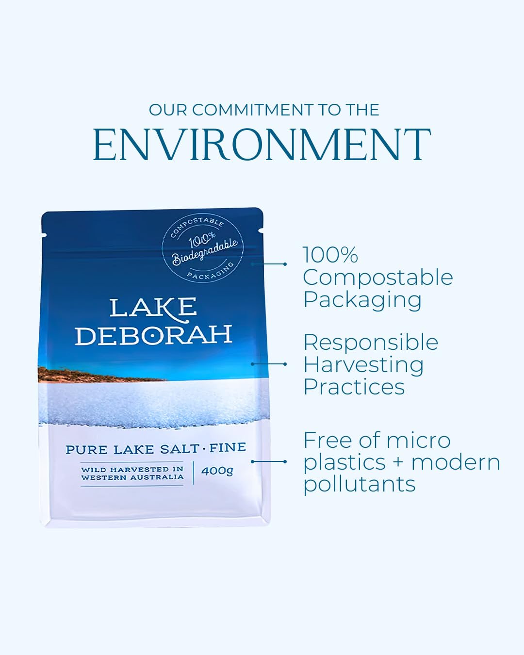 Lake Deborah mineral content in a glass bowl emphasizes calcium and potassium for cooking