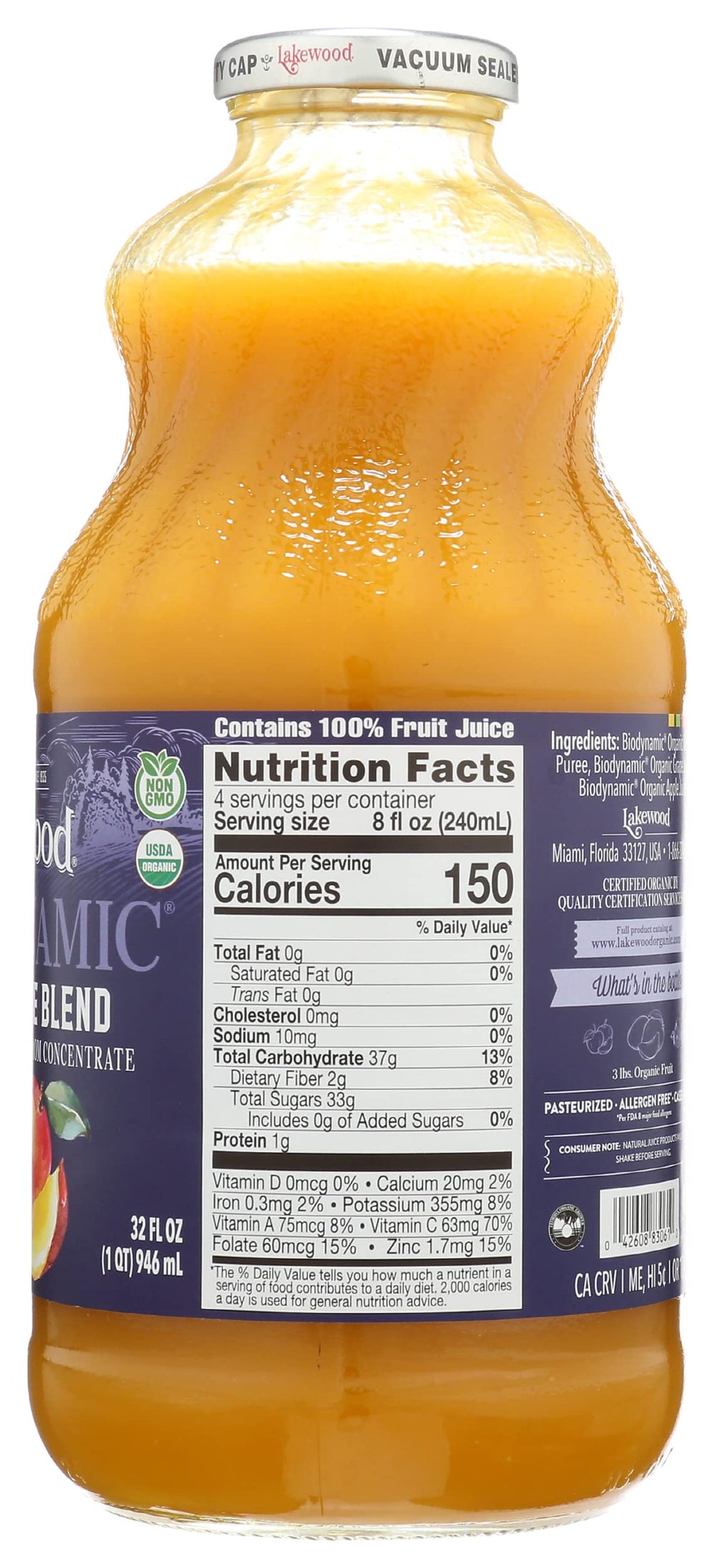 Lakewood Mango Nectar served in a stem glass for a refreshing treat