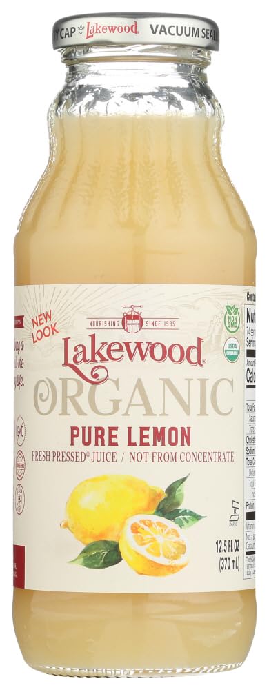 Lakewood Lemon Pure Organic bottle ready for kitchen use.