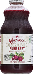 Lakewood Organic Beet Juice bottle; fresh pressed beets for daily nutrient support
