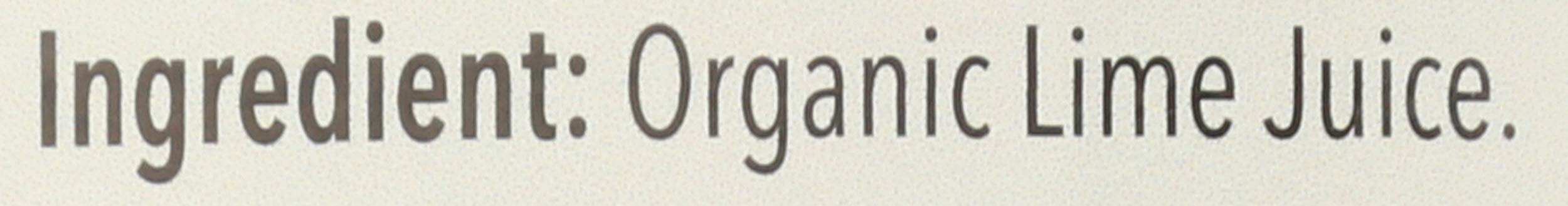 Lakewood Organic Pure Lime label shows organic sourcing and citrus quality