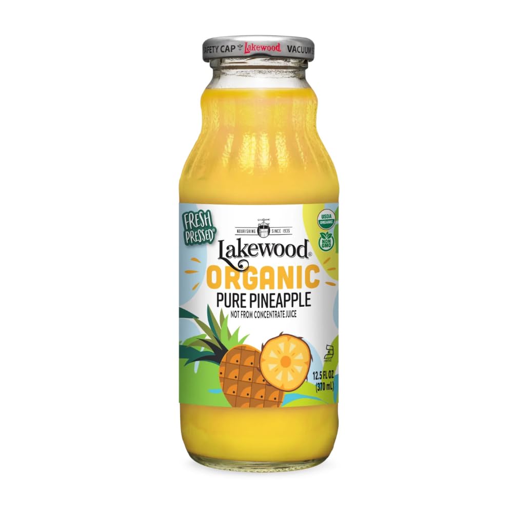 Lakewood Pineapple juice bottle close-up with tropical aroma for everyday refreshment