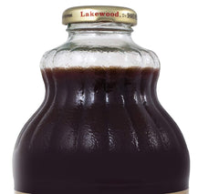 Lakewood prune juice glass displays rich color and natural sweetness