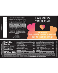 LAKRIDS BY BULOW Peaches jar side view highlighting compact jar design