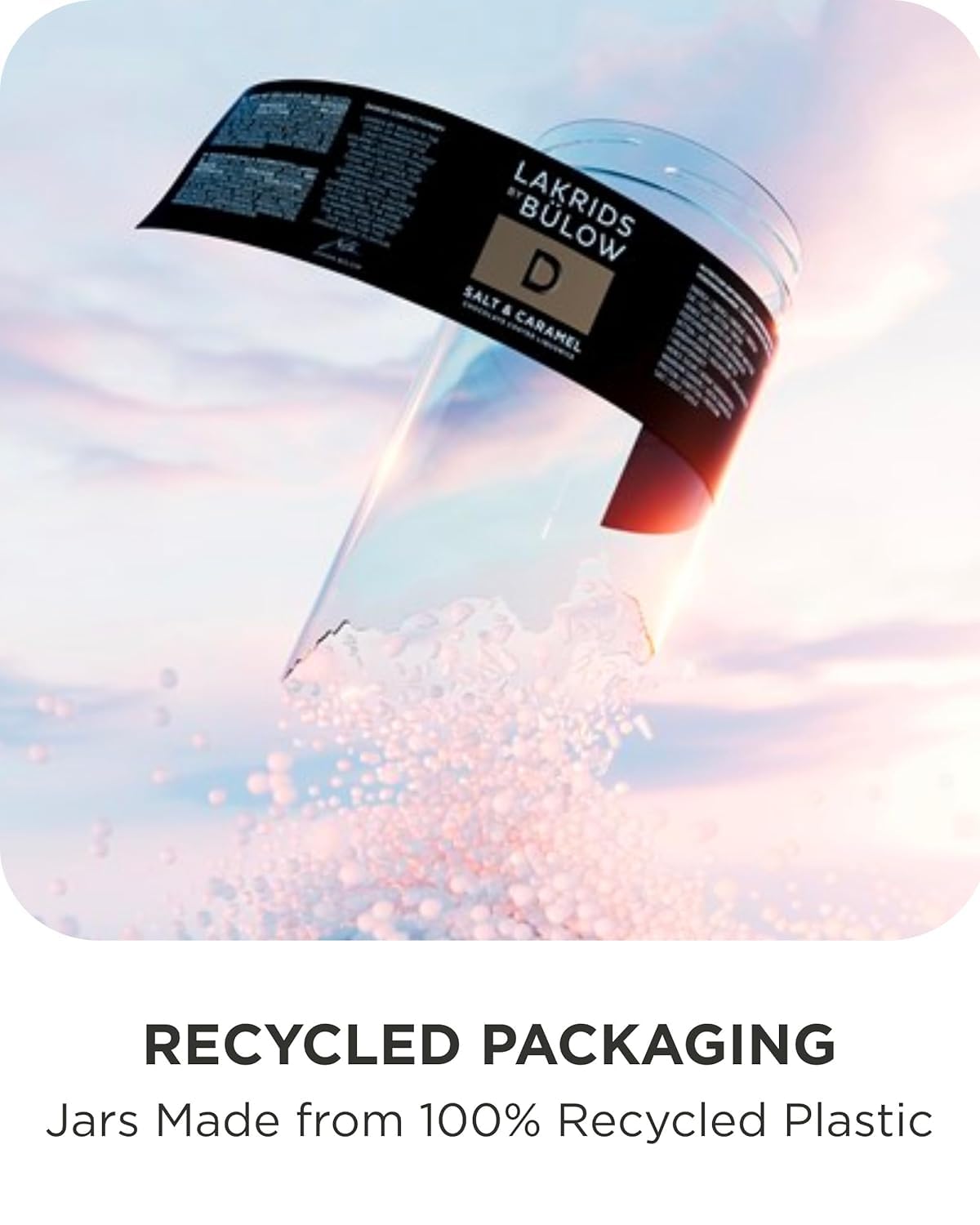 Wind-powered production icon behind LAKRIDS BY BÜLOW Elderflower Regular for sustainability.