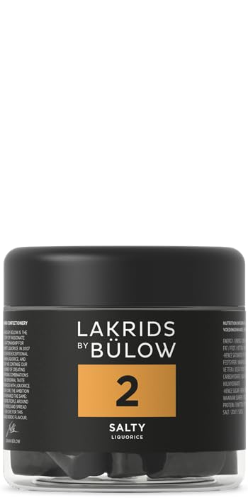 LAKRIDS BY BÜLOW 2 Black Licorice jar shows chewy texture and bold aroma, ideal for sharing.