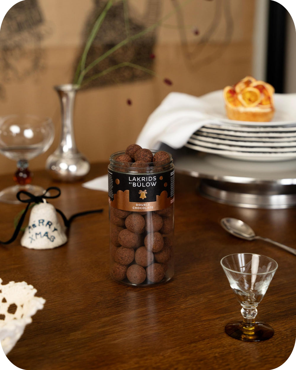 LAKRIDS BY BULOW Crunchy cocoa nibs provide textural contrast in this gourmet licorice.
