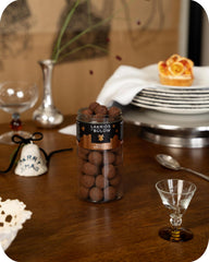 LAKRIDS BY BULOW Crunchy cocoa nibs provide textural contrast in this gourmet licorice.