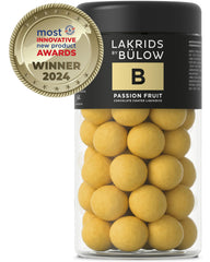 LAKRIDS BY BULOW Passion Fruit licorice packaging, ideal for gifting or treating yourself.