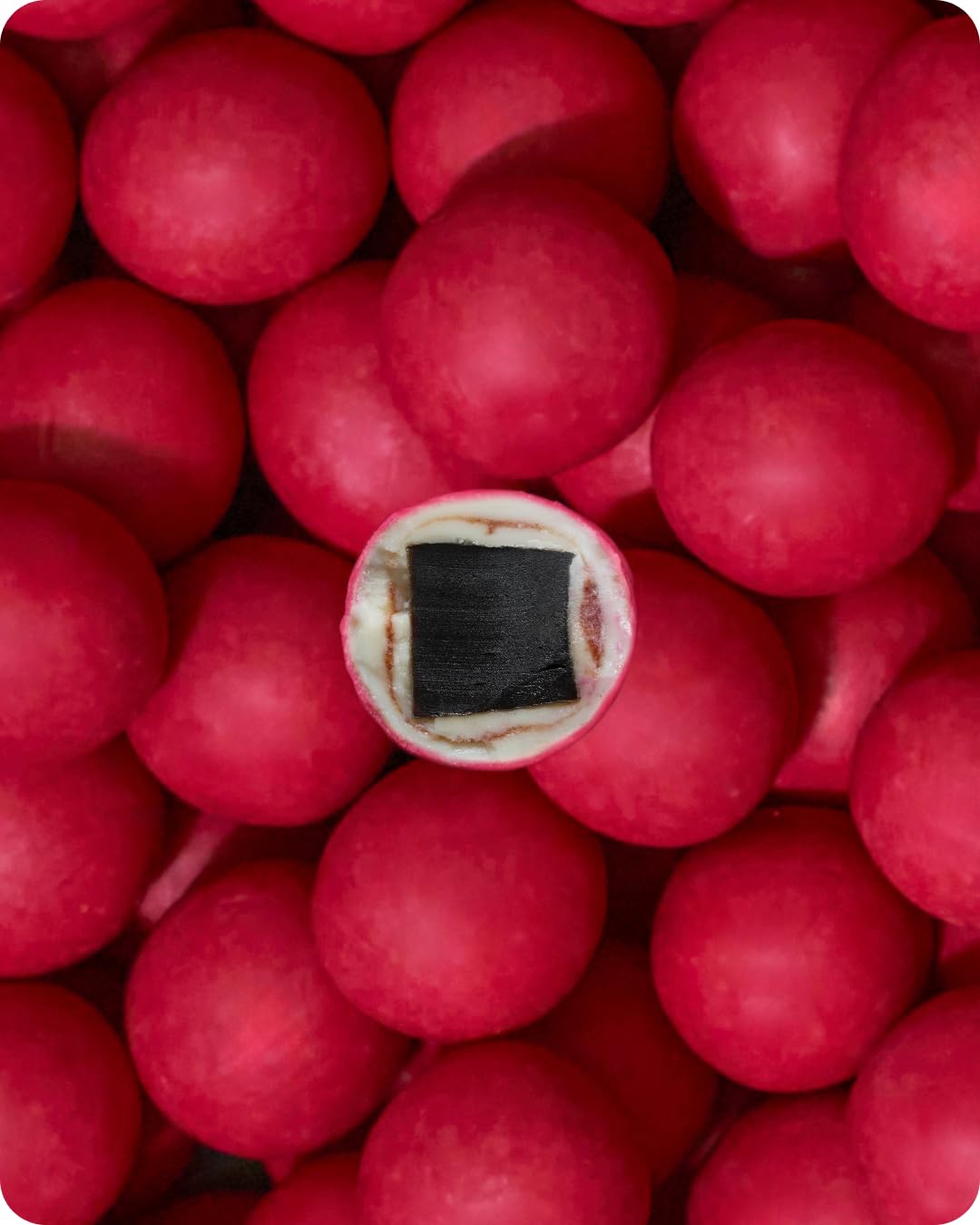LAKRIDS BY BULOW Strawberries and Cream jar open, inviting to share.