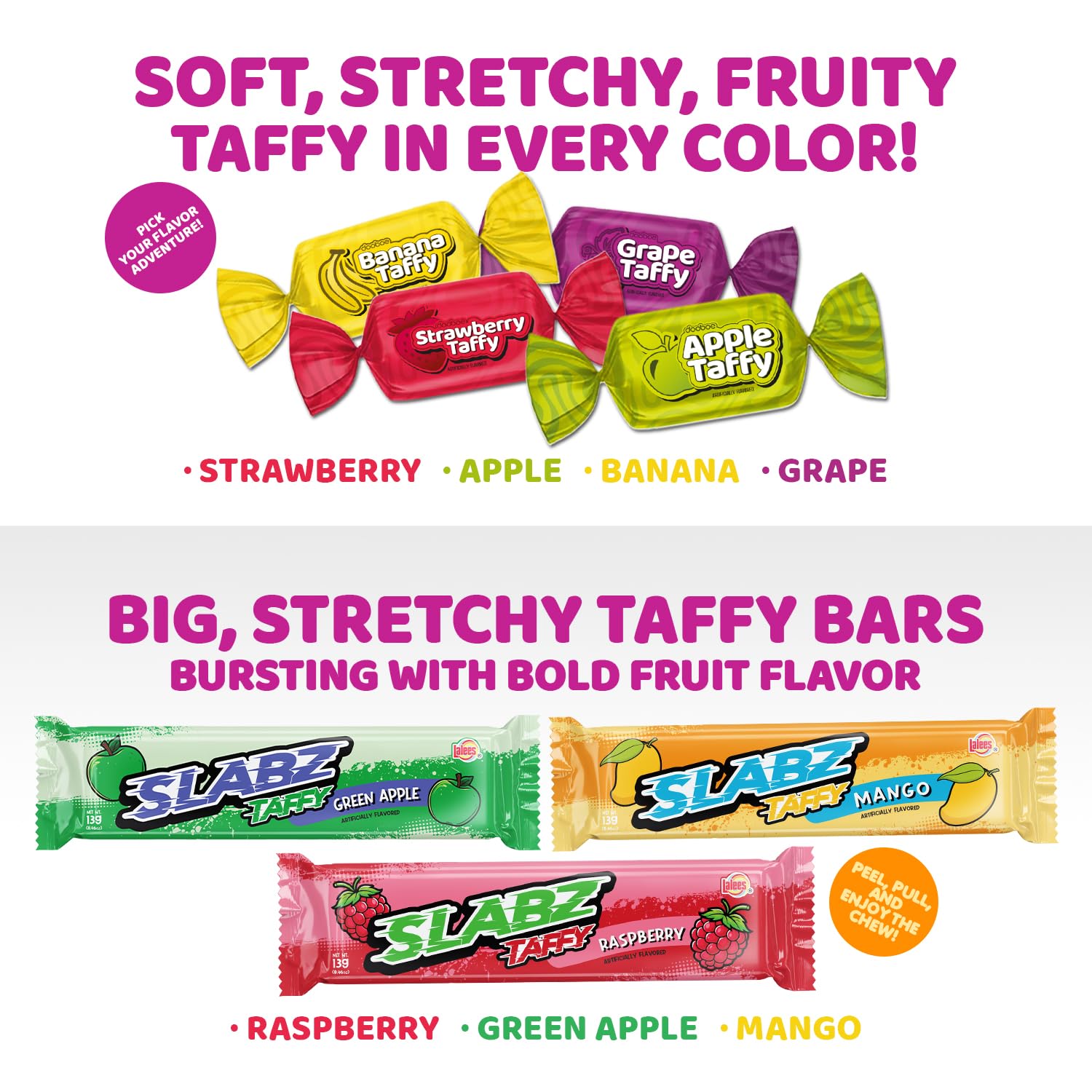 Lalees Easter Pinata Candy color mix closeup, classic flavors in kid-friendly portions.