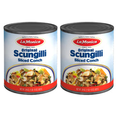 LaMonica Original Scungilli 29oz can pack 2 offers premium conch for salads.