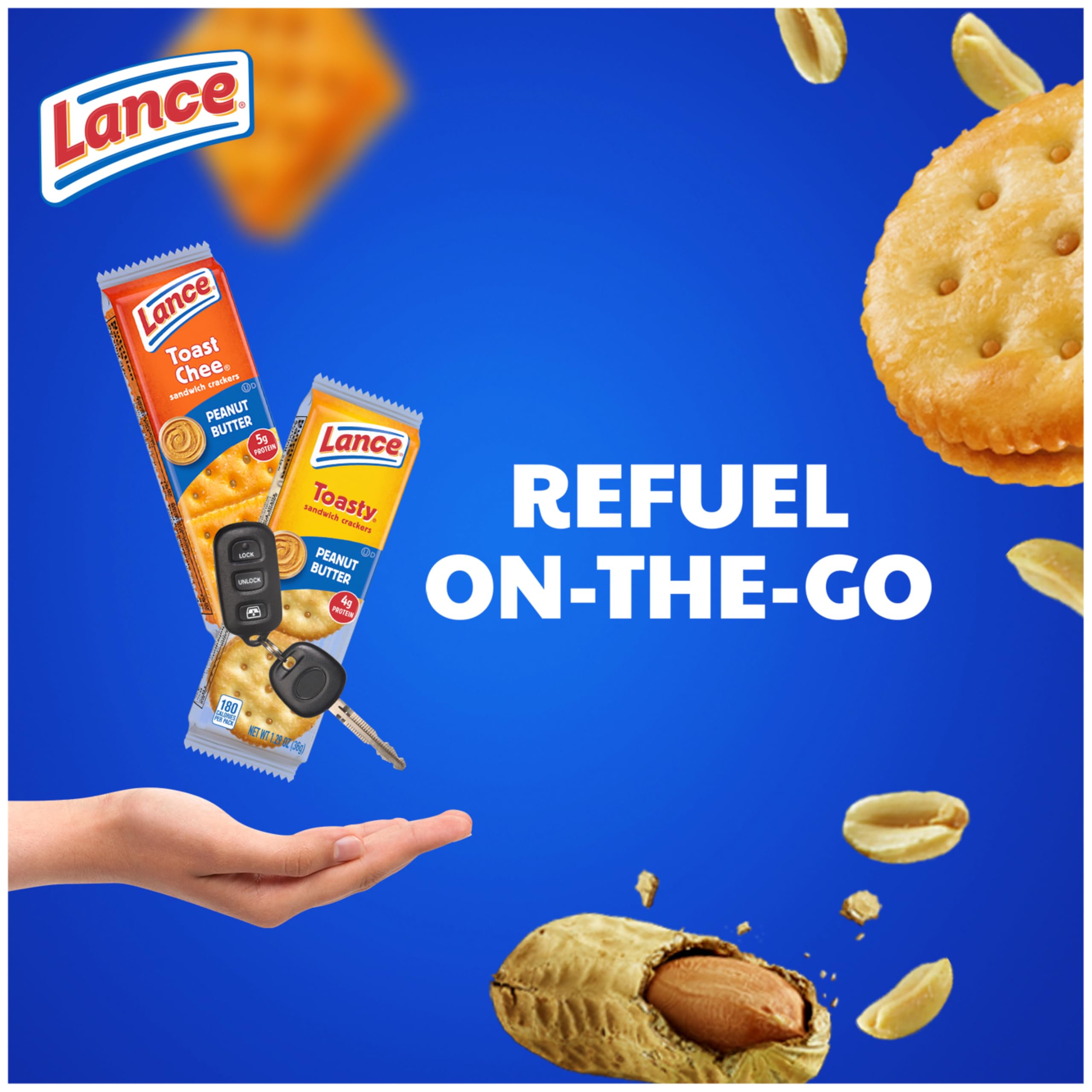 Lance 40-cracker pack—twenty Toasty and twenty Toastchee for variety.