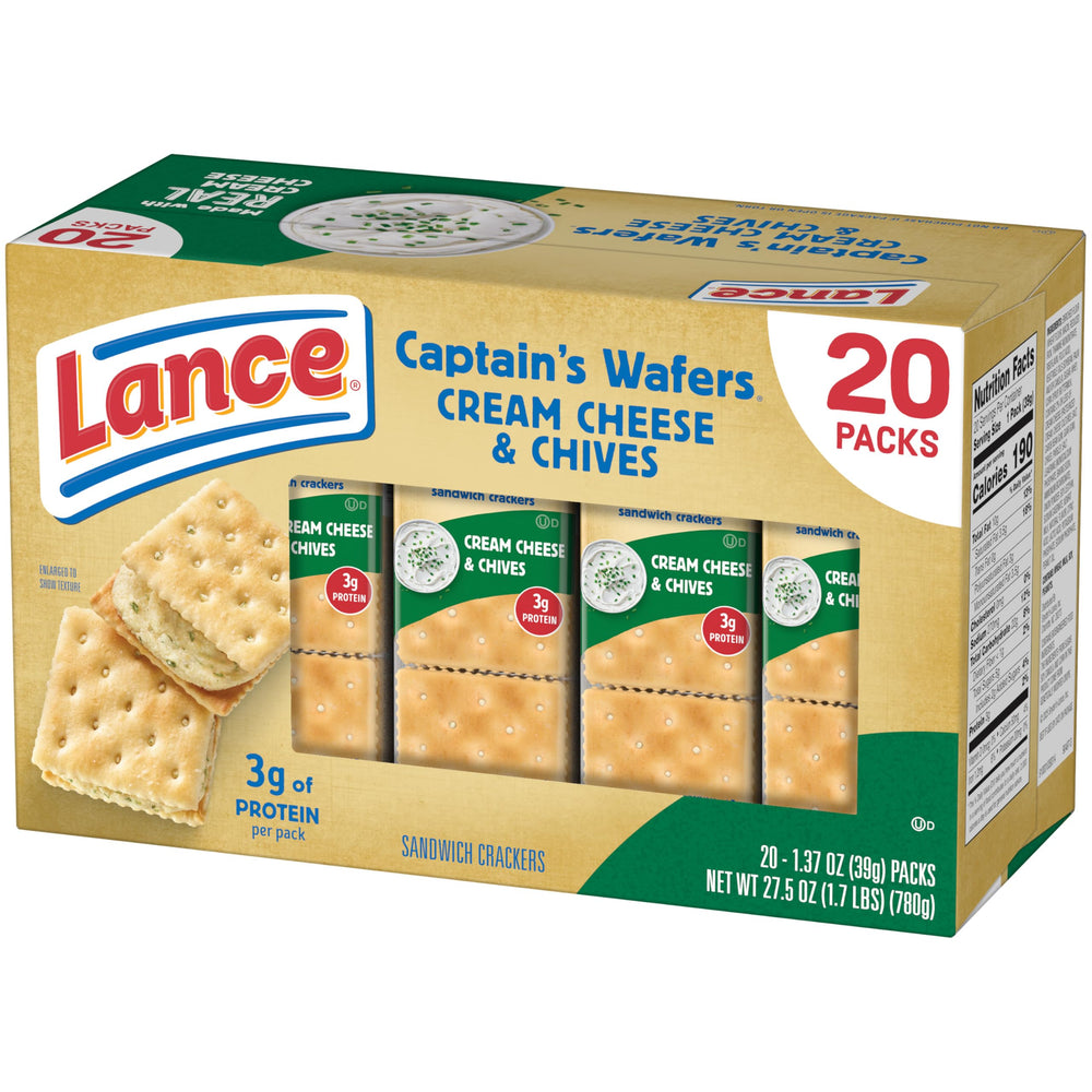 Lance Captain's Wafers on-the-go pack, convenient lunchbox option.
