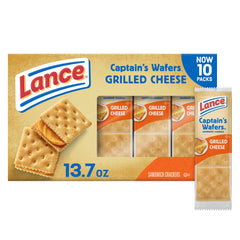 Lance Captain’s Wafers Grilled Cheese front-pack display for on-the-go snacking