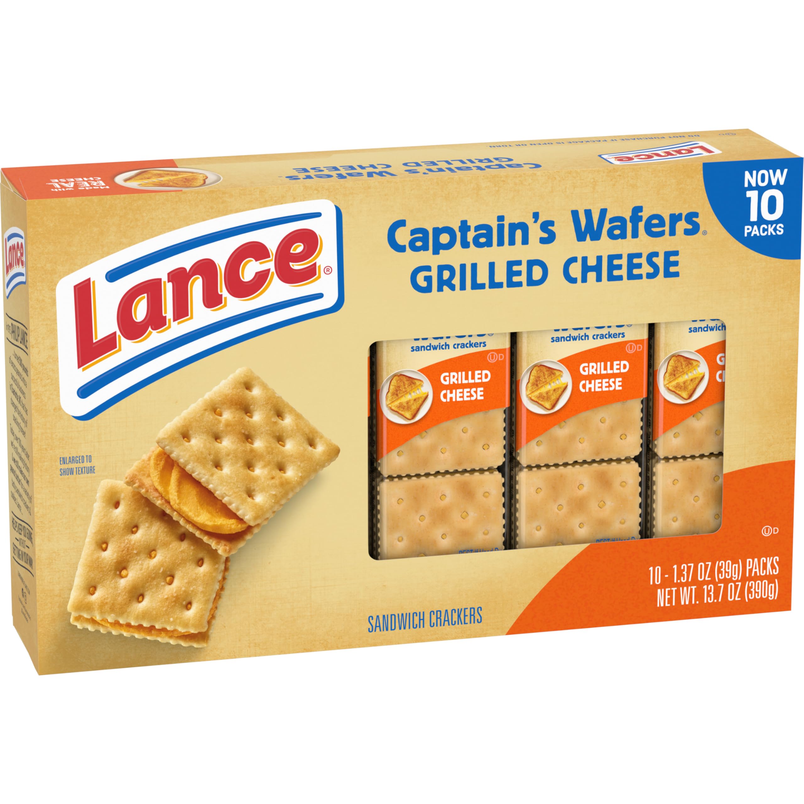 Lance Captain’s Wafers grilled cheese snack idea in a convenient pack