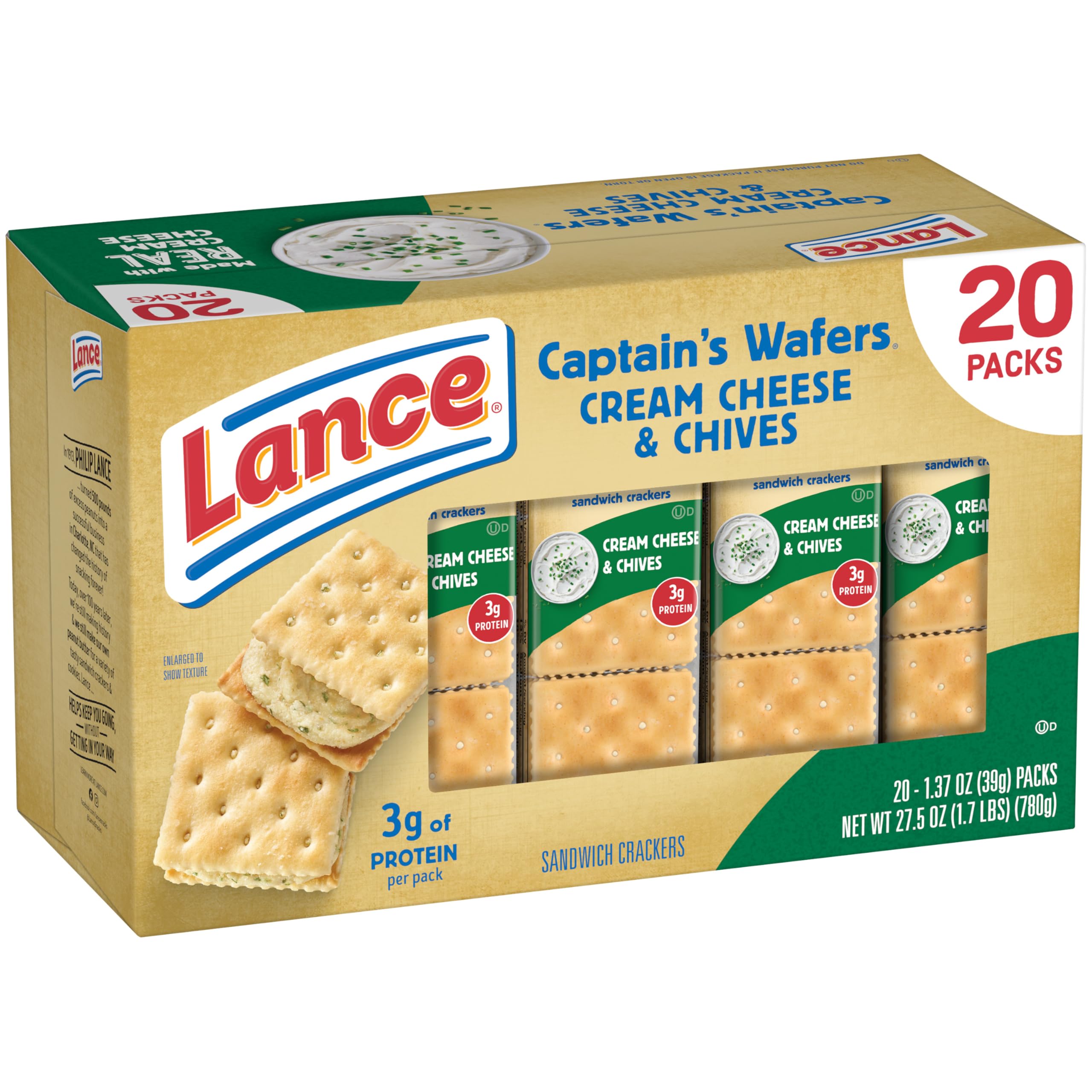 Lance sandwich crackers on-the-go, easy to grab and satisfy.