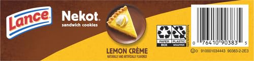 Lance Lemon Nekot Cookie close-up reveals bright lemon zest aroma