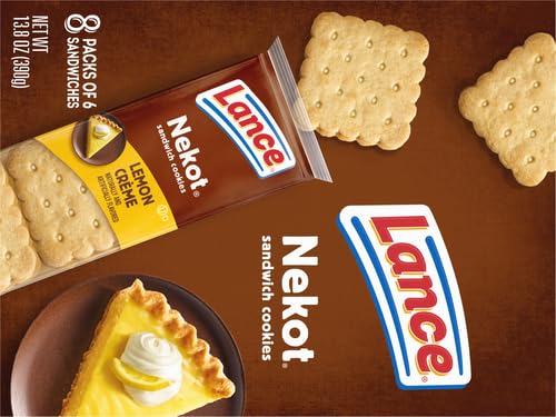 Lance Lemon Nekot Cookie half-crunch display emphasizes texture