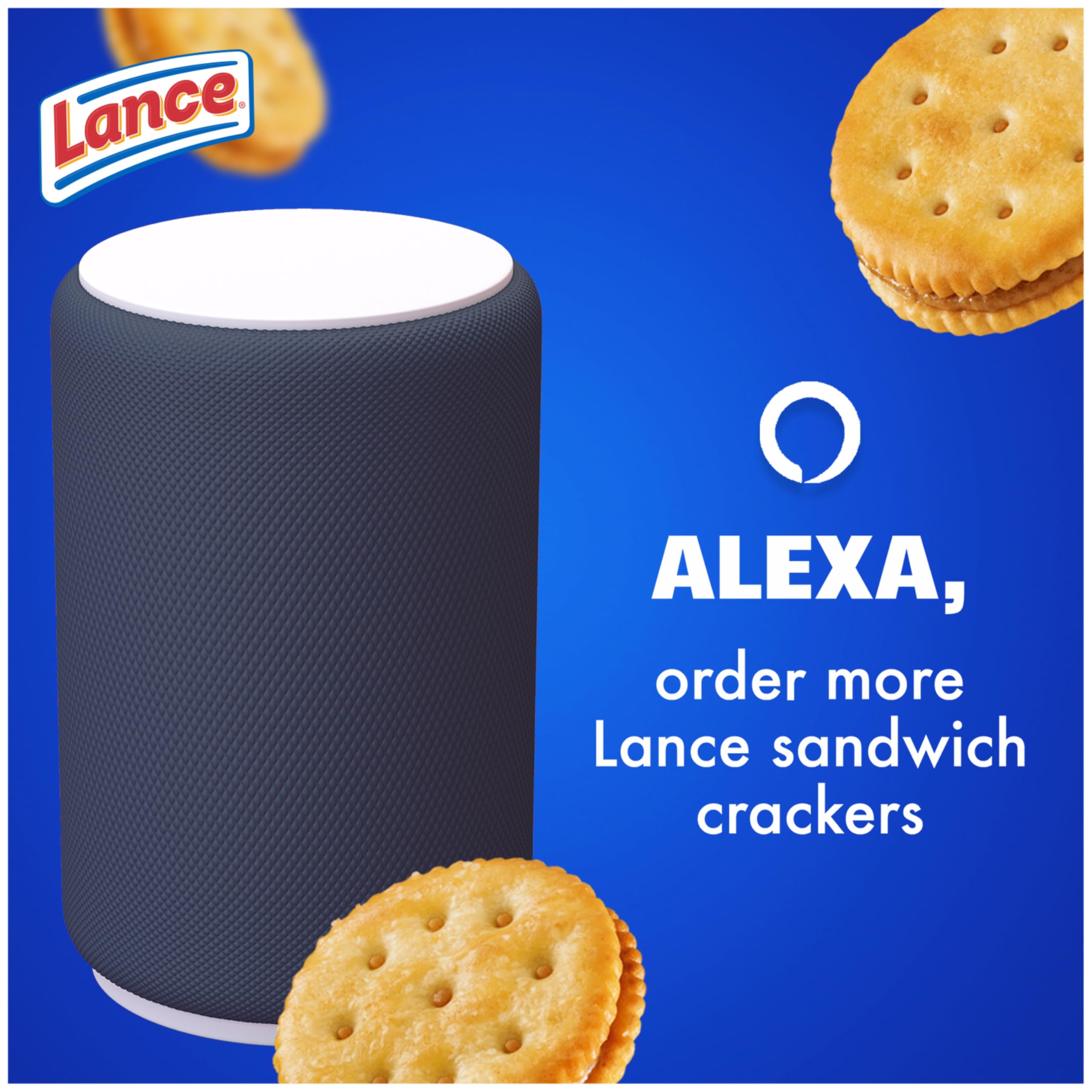Lance Malt with Peanut Butter crackers toasted malt crackers provide a crisp bite.