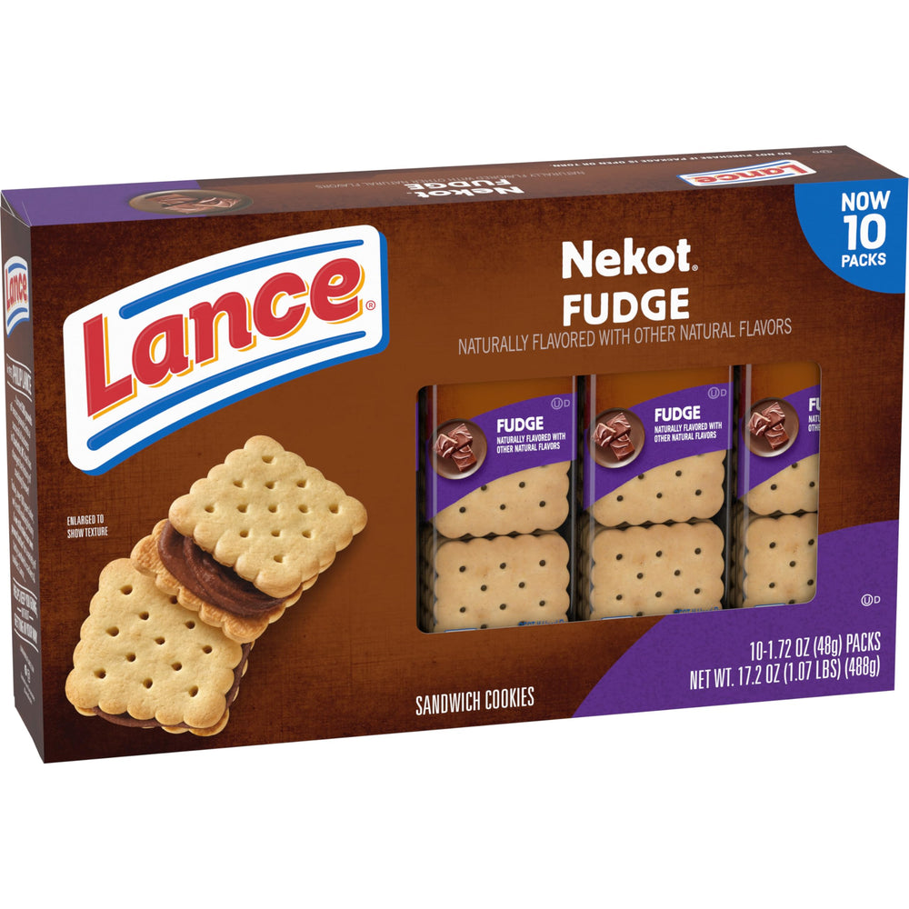 Lance Nekot Fudge Sandwich Snack Pack for Busy Days.
