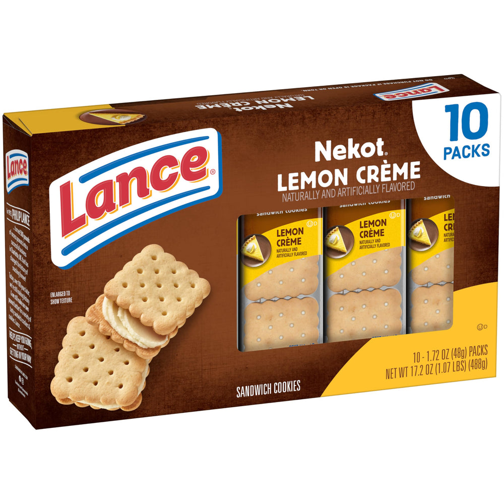 Lance Nekot Lemon Creme on-the-go snack pack in a bag.