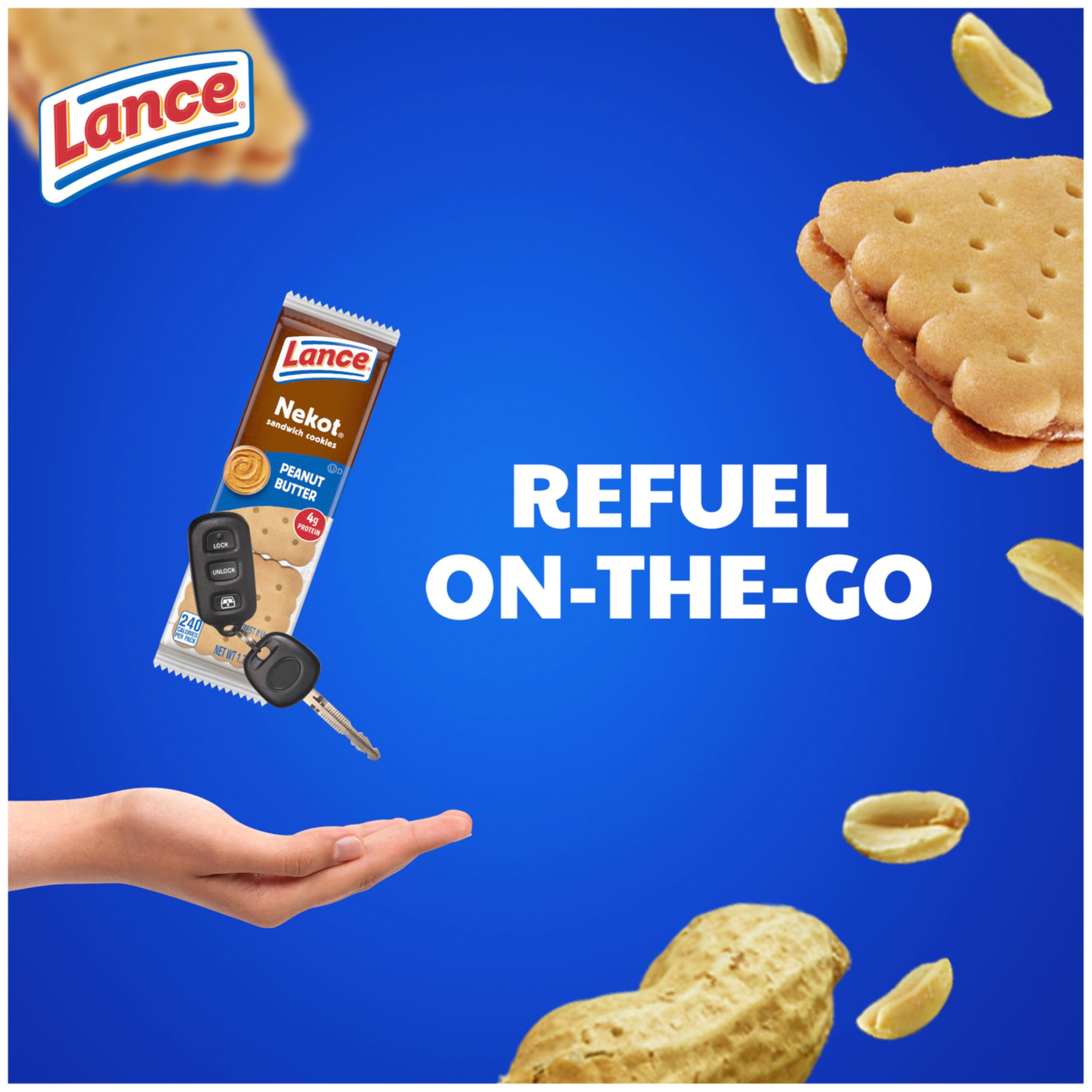 Lance Nekot ten-pack box, convenient for family snacks.