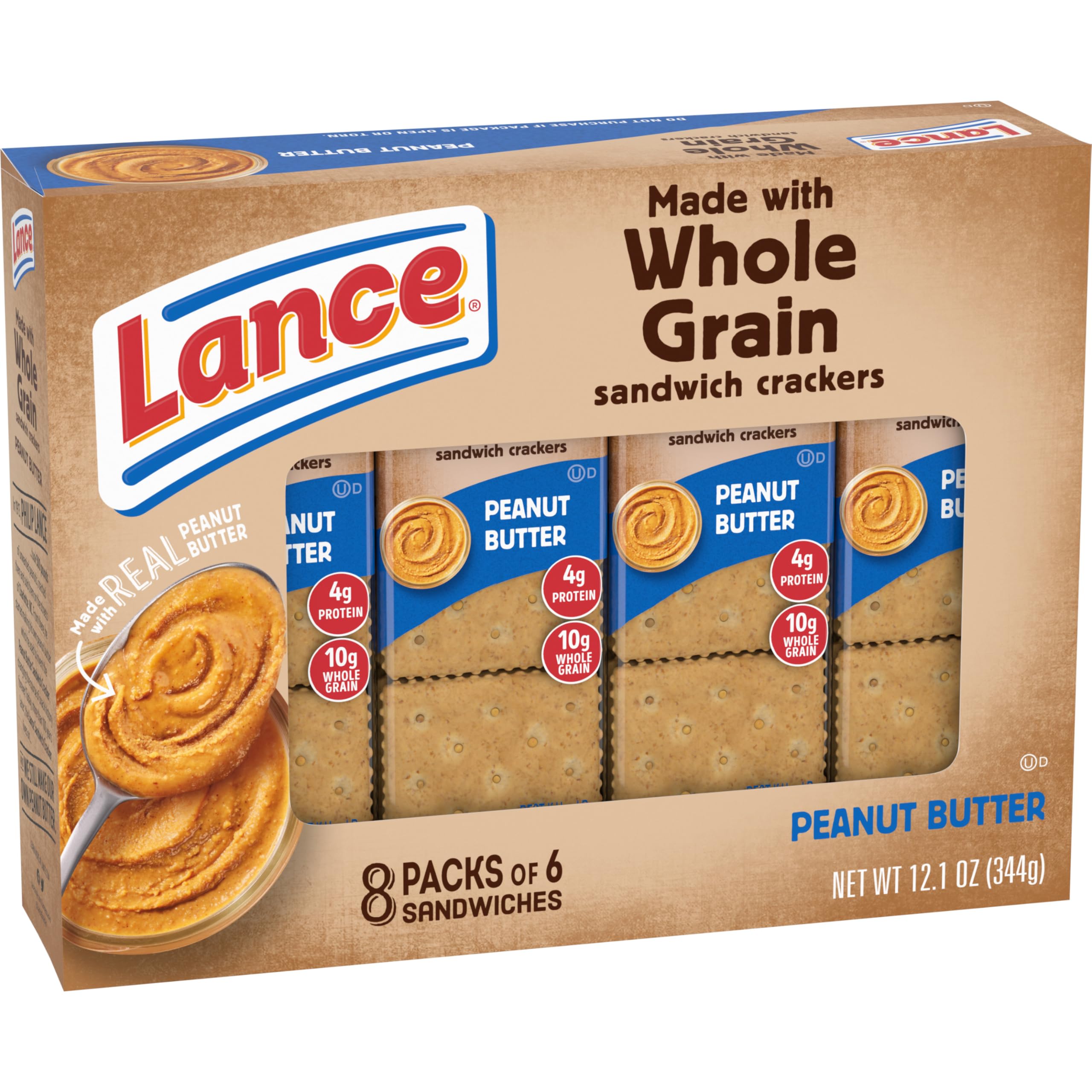 Lance Sandwich Crackers portable packaging for busy days.