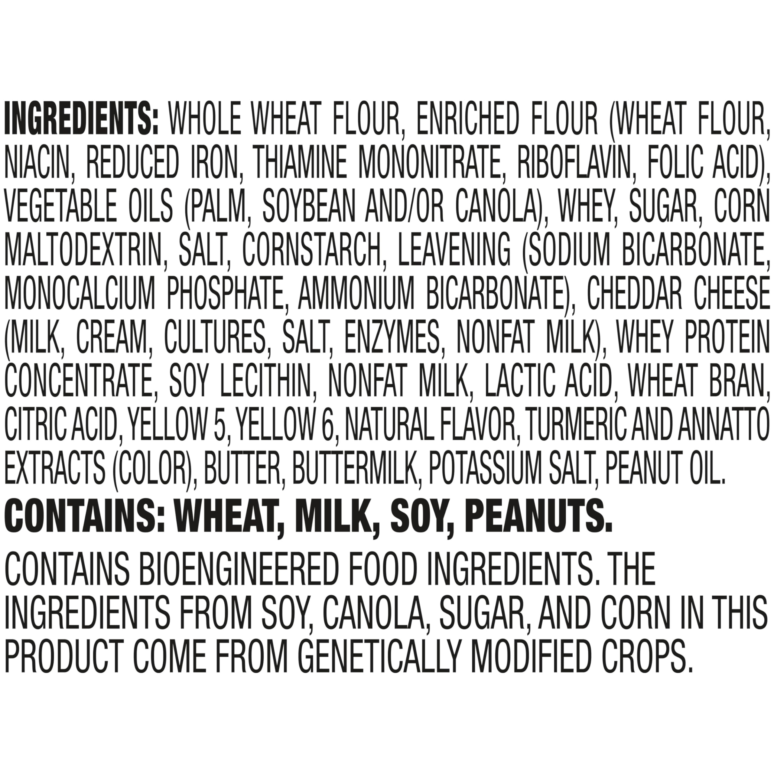 Six crackers per pack, a convenient on-the-go snack option.
