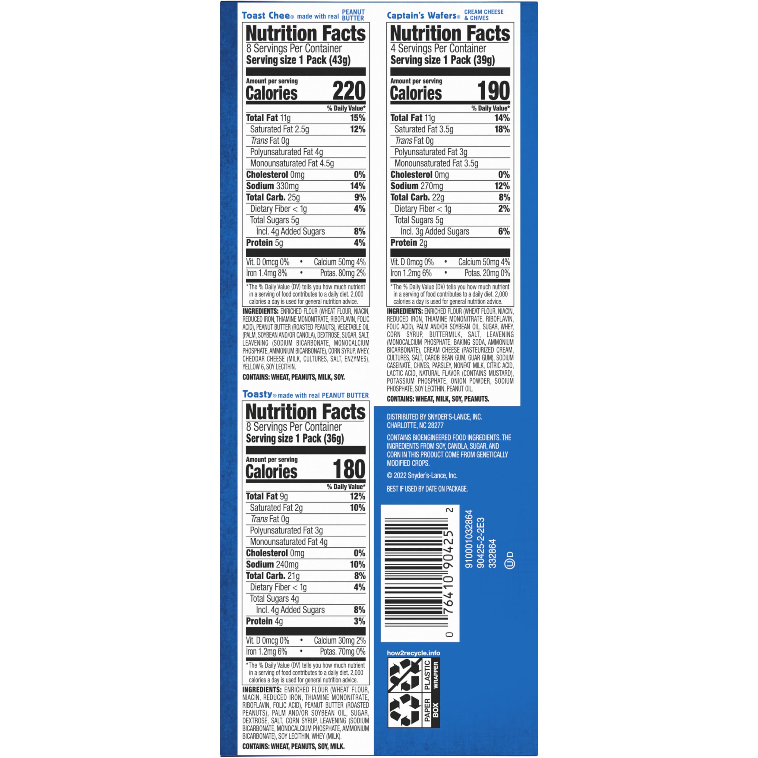 Lance sandwich crackers on-the-go packs ideal for travel