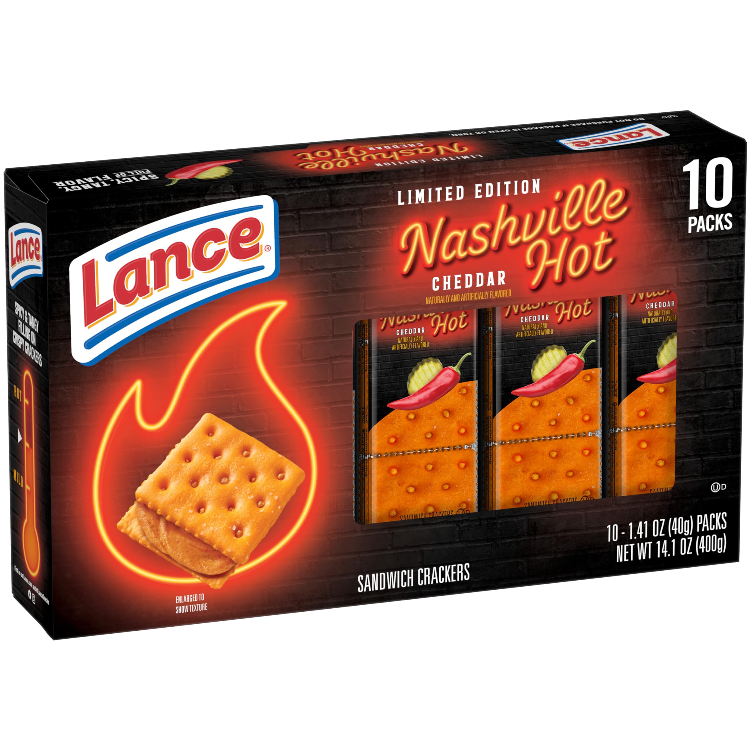 Snack pack display of Lance crackers ideal for busy days.