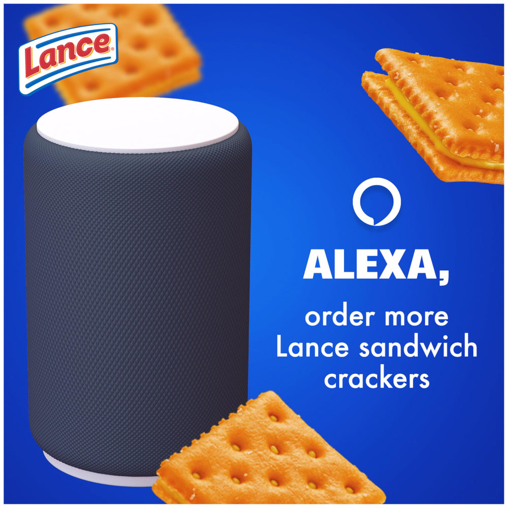 Lance sandwich crackers in a kid-friendly lunchbox with cheddar filling.