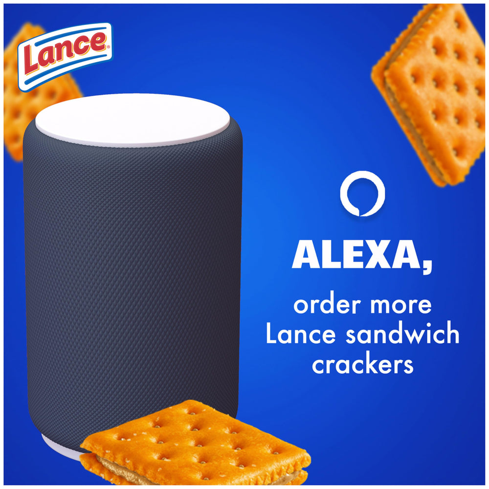 Lance ToastChee peanut butter crackers, iconic snack with creamy filling