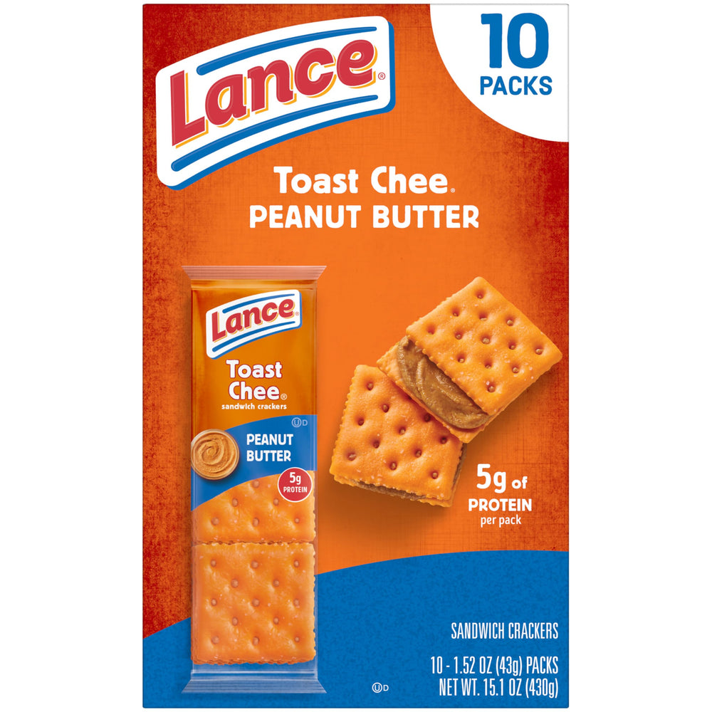 Lance ToastChee On-the-Go Snack in a lunchbox, ideal for busy mornings.