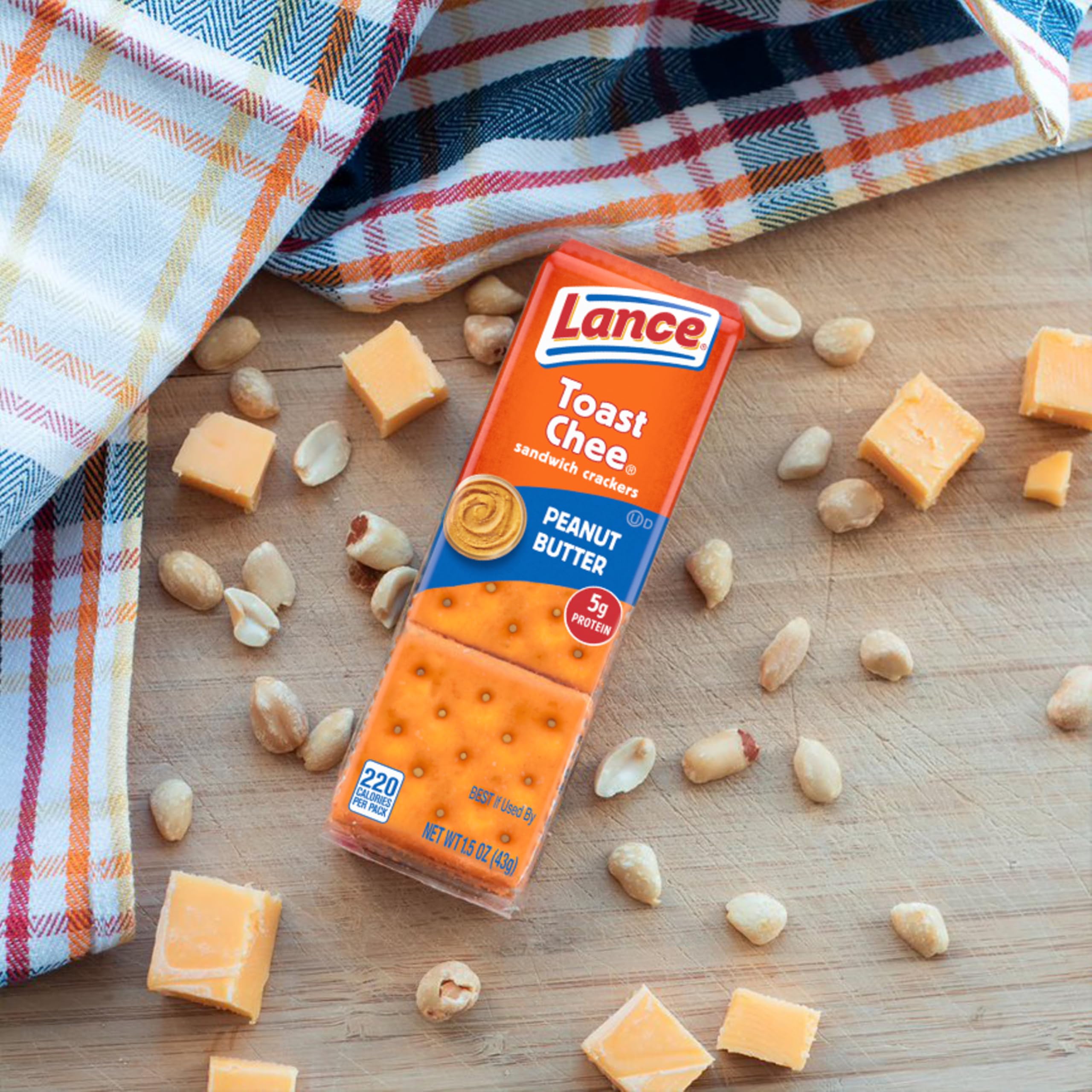 Lance ToastChee crackers with real peanut butter filling, timeless favorite