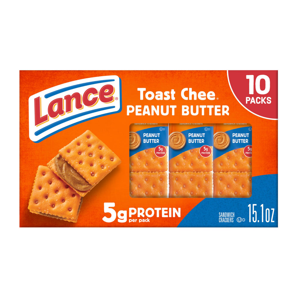 Lance ToastChee Peanut Butter Crackers Pack, a convenient on-the-go snack.