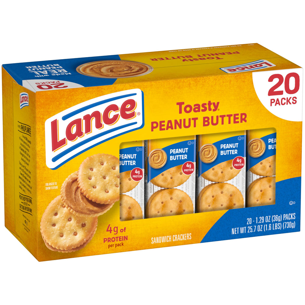 Lance Toasty Peanut Butter crackers in a lunchbox.