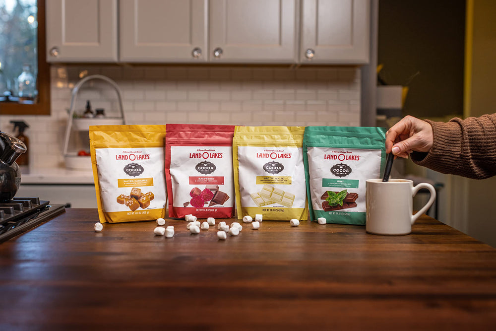 Land O Lakes Cocoa Classics family moments around the table enjoying cocoa
