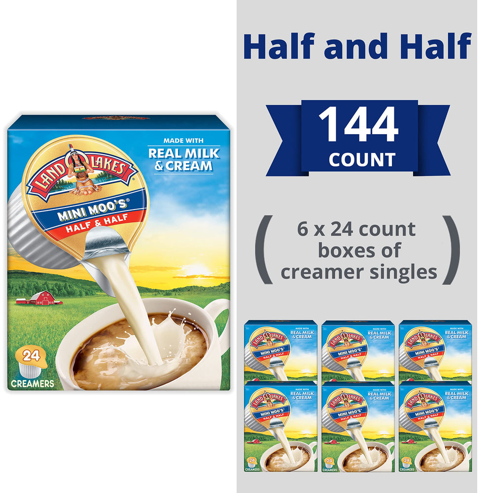 Land O Lakes Mini Moo’s Half & Half singles ready for on-the-go mornings.