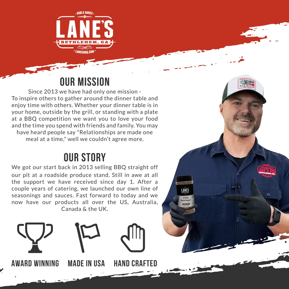 Lane's pepper finishes soups and stews with aroma.