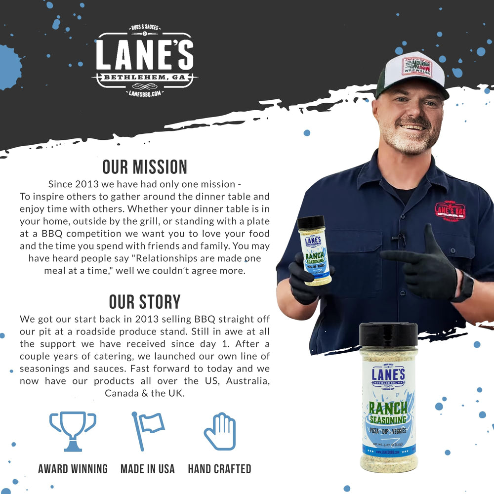 Lane's Ranch Seasoning Powder adds depth to pizza without extra salt.