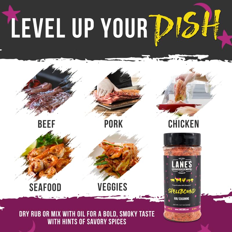 Lane's Spellbound rub on pulled pork enhances texture and aroma