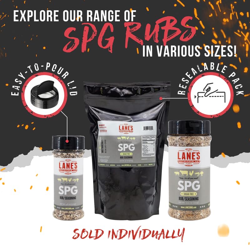 Lane's SPG seasoning on vegetables for a savory finish